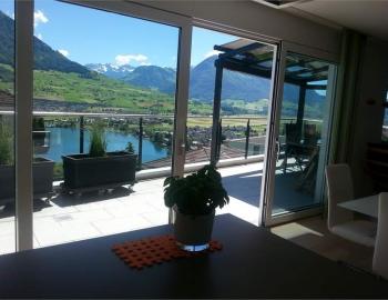 Großzügige 4,5 Zimmer-Wohnung mit traumhafter Aussicht auf See und Berge - 6373 Ennetbürgen - Bild# 2